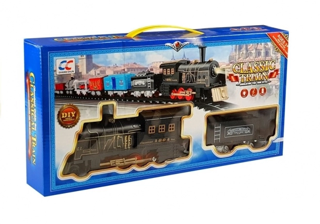 Classic Train Set with Locomotive and Wagon