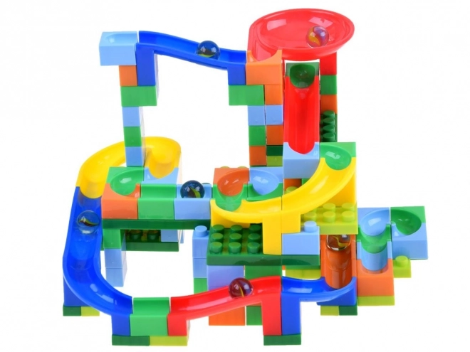 Colorful Marble Run Set