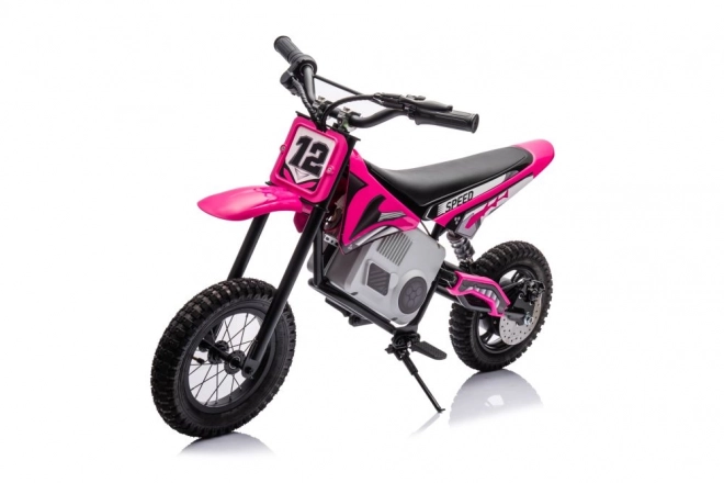 Pink Battery-Powered Cross Motorcycle