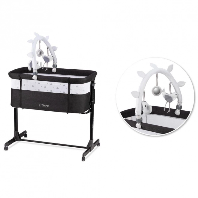 Momi revo dark gray crib