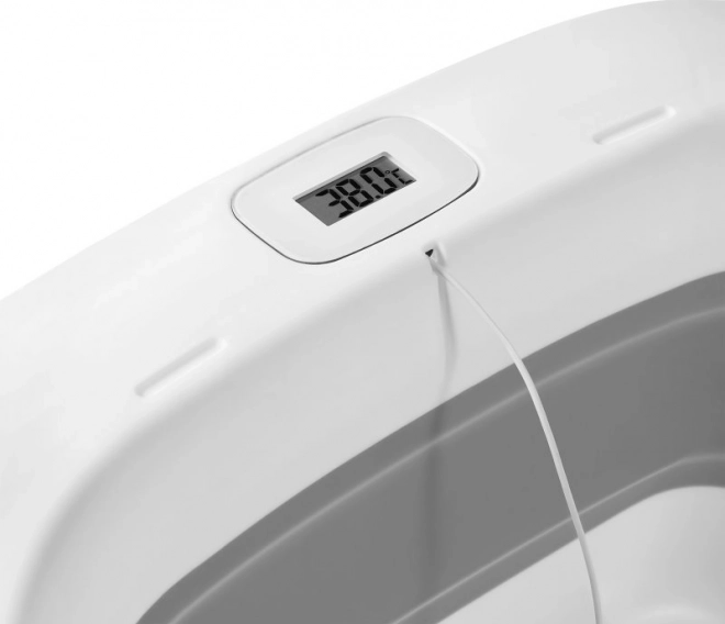 LIONelo Folding Bathtub Babybubble with Thermometer and Recliner Gray Dove
