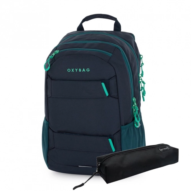 Student Backpack and Pencil Case Set OXY Sport Blue