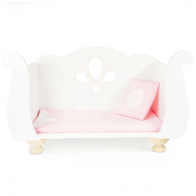 Wooden Doll Cradle Sleigh