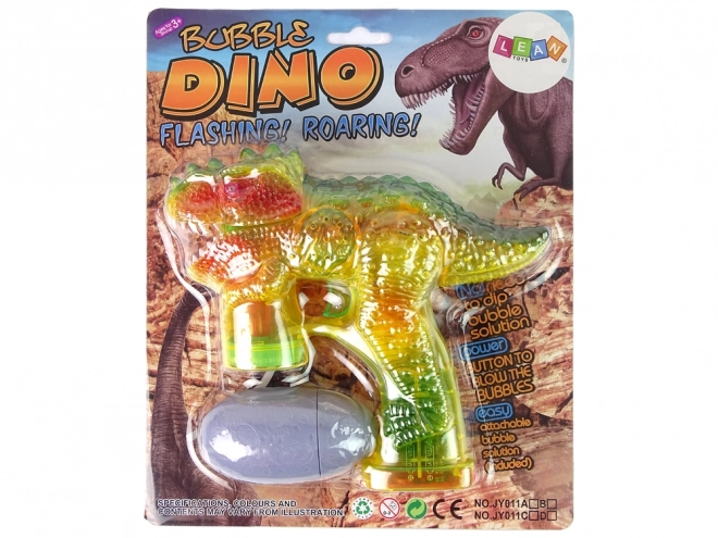 Dinosaur Bubble Blower With Egg Bottle Solution