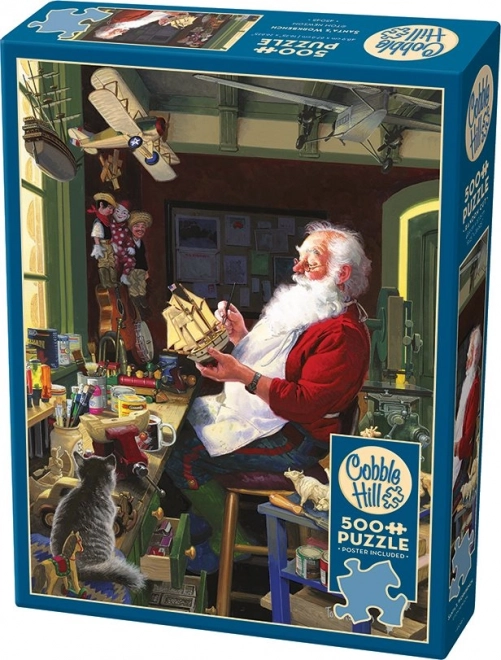 Cobble Hill Puzzle Santa's Workshop 500 Pieces