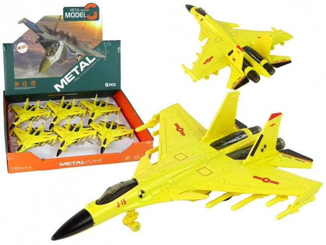 Friction-Powered Fighter Jet Yellow