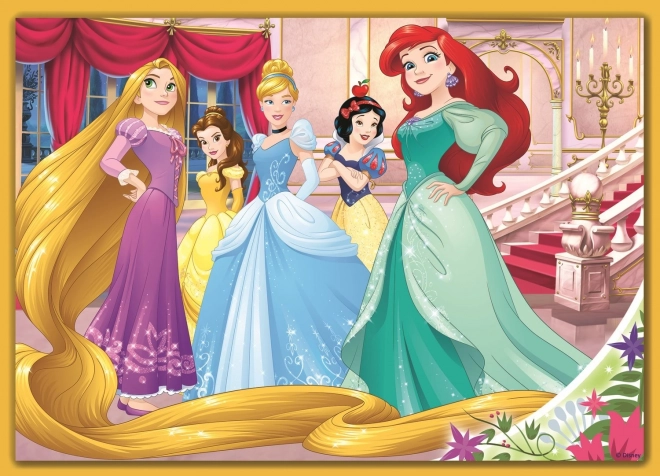 Trefl Disney Princess Happy Day 4-in-1 Puzzle Set