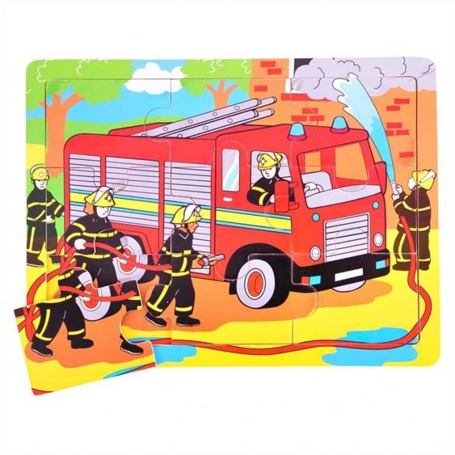 Bigjigs Toys Wooden Firefighter Puzzle