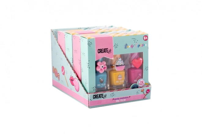 Set di smalti per unghie con ciondolo Candy