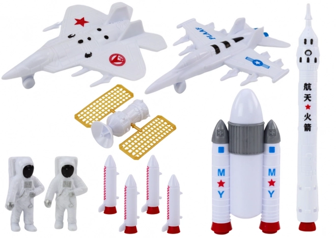 Space Figures Set Astronauts and Rockets