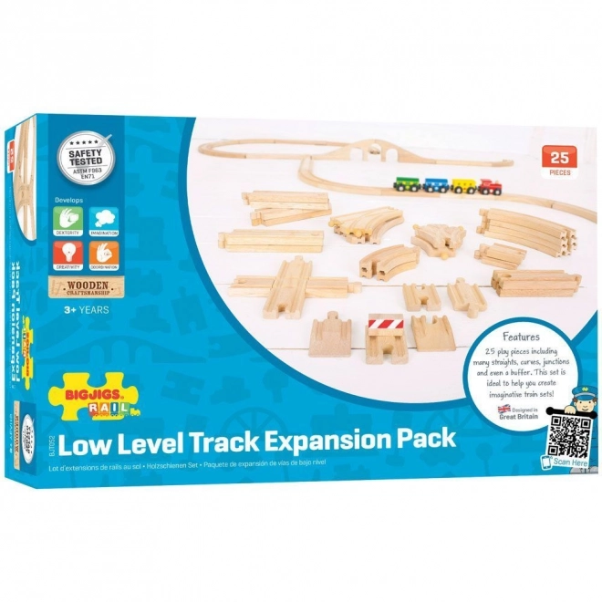 Wooden Railway Track Set