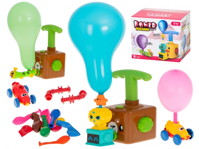 Balloon Launch Aerodynamic Car Bear Set 23 Pieces