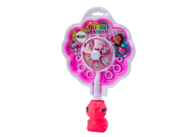 Bubble Machine with Unicorn Fan Tray Pink