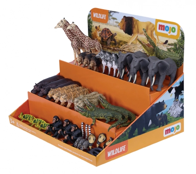 Mojo Zoo Animals Cardboard Display