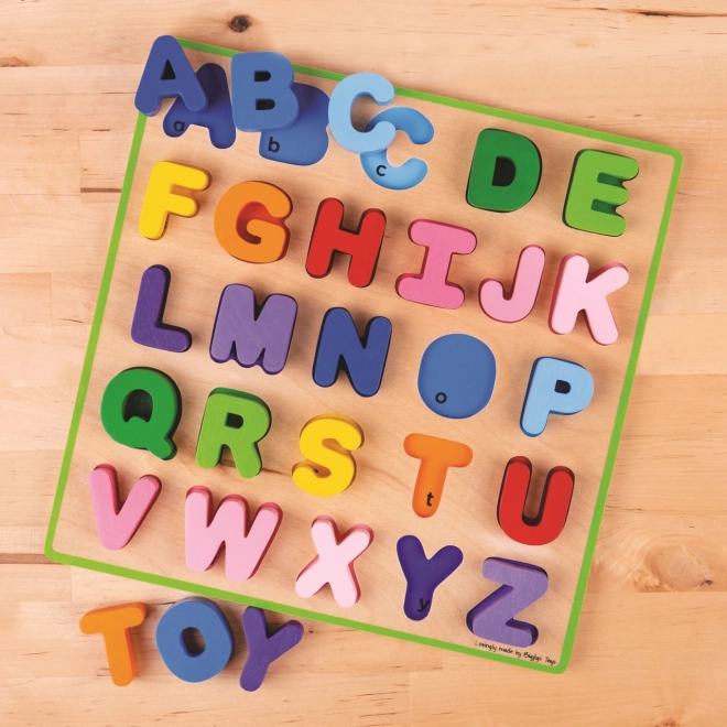 Colorful Wooden Alphabet Puzzle