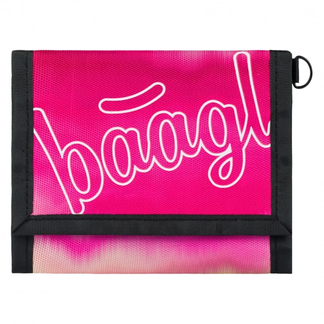 Baagl Wallet Pink Stripes