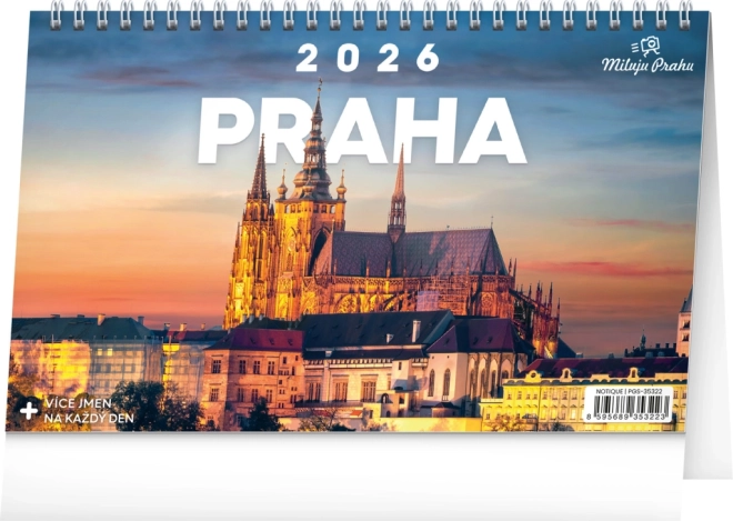 Stolni kalendar Prag 2026
