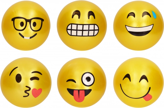 Rubber smiley ball 22 cm