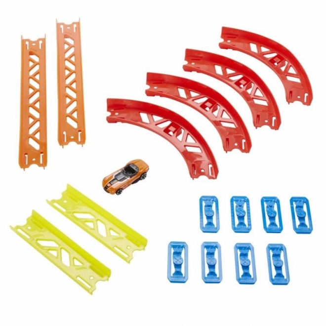 Set Costruzioni Hot Wheels Pista con Curve