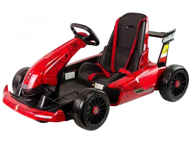 Red Lacquered Gokart Battery-Powered Spider