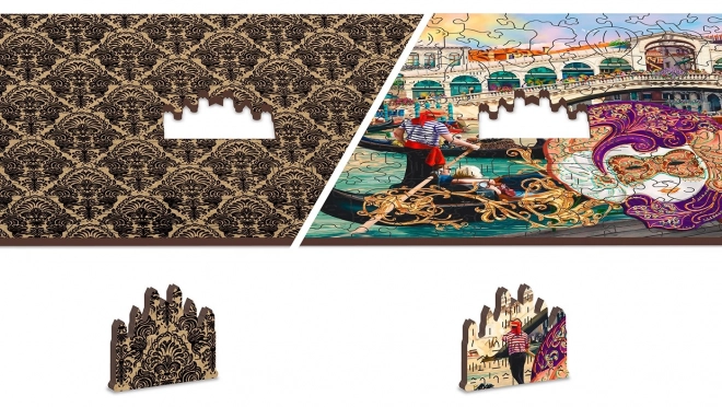 Venetian Carnival 2-in-1 Wooden Puzzle