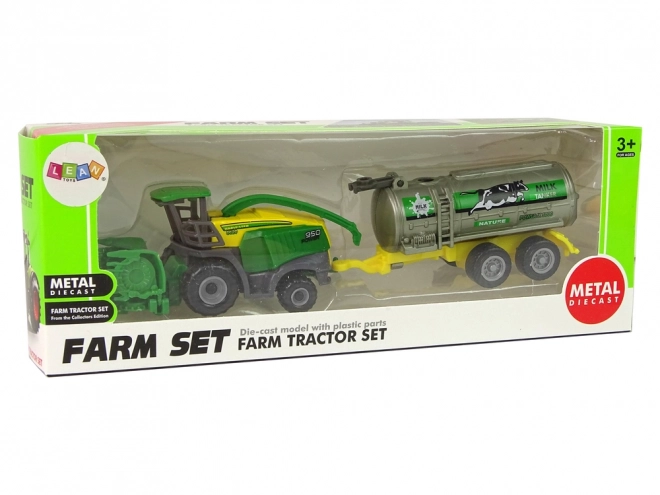 Plastic Farm Vehicle Green Yellow