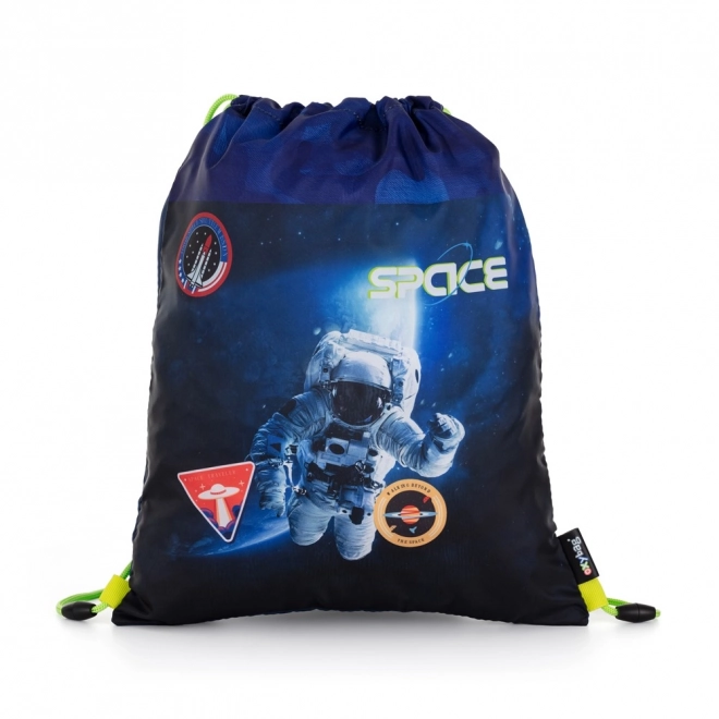 Space Gym Drawstring Bag