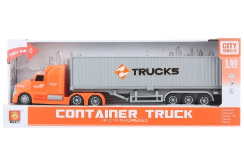 Toy Truck with Container and Sound Effects