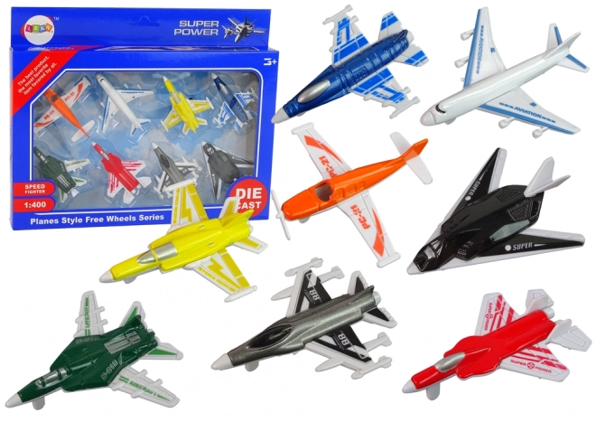 Passenger Jet Plane Set - 8 Piece Collection