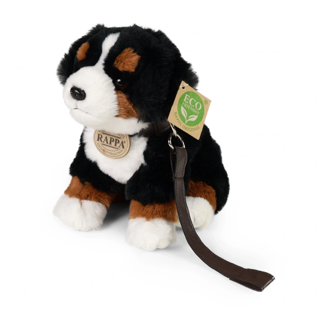 Bernese Mountain Dog Plush Toy with Leash and Sound