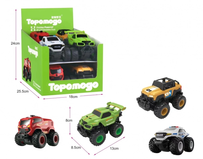 Big Foot Toy Car with Friction Motor