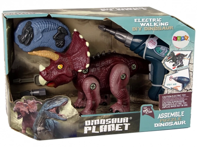 Screwable Dinosaur Toy with Drill