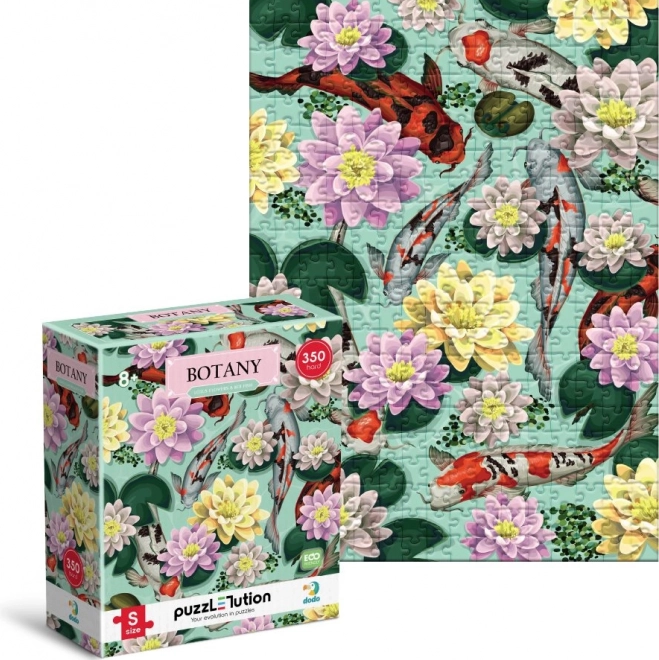Puzzel Botanica: Lotusbloemen en koi karpers 350 stukjes