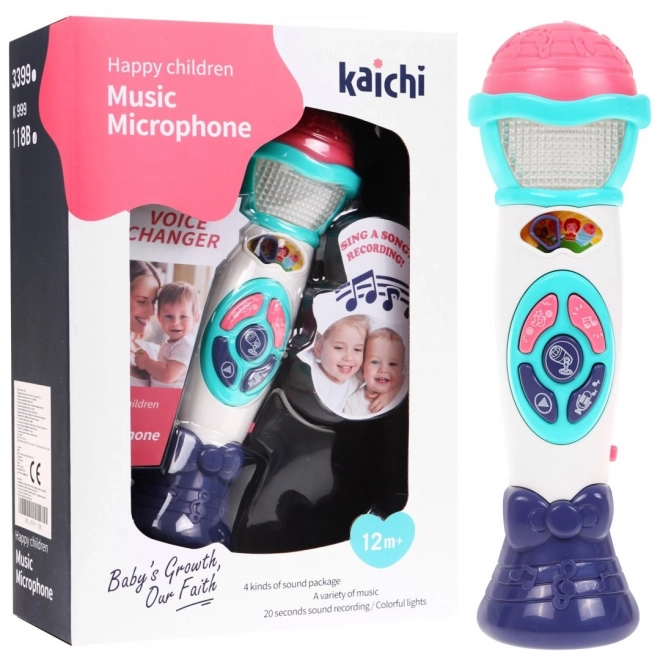 Children's Karaoke Microphone with Voice Changer and Recording