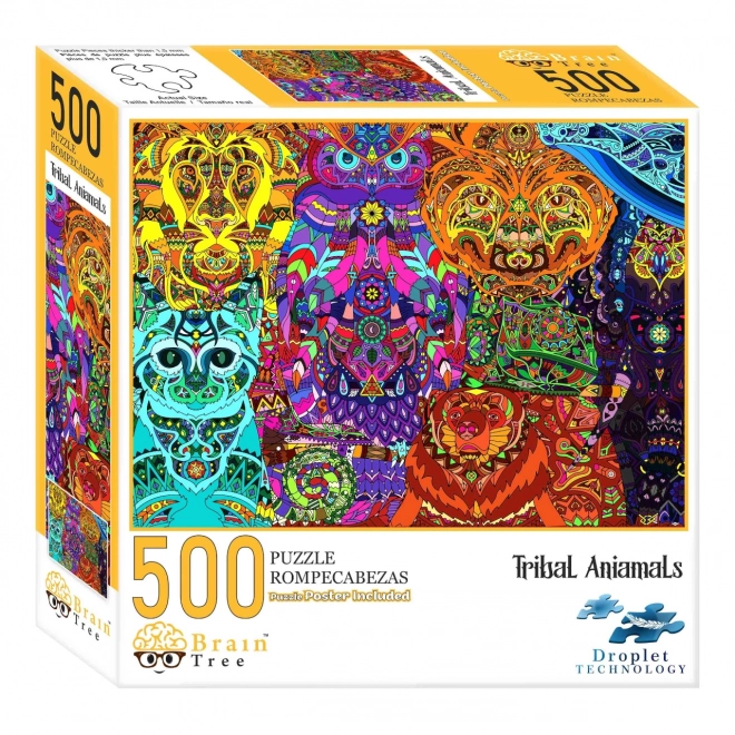 Brain Tree Animal Tribe Puzzle 500 Pieces