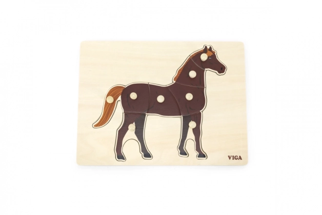 Wooden Montessori Puzzle - Horse