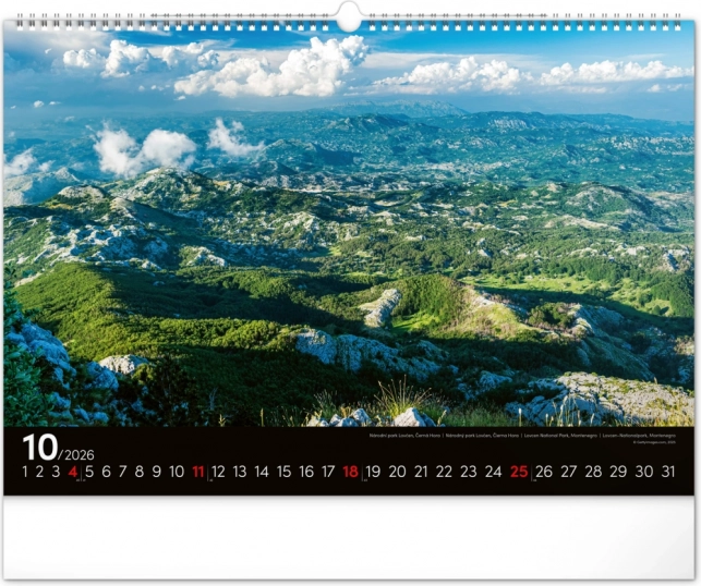 Calendrier Mural Paysages 2026