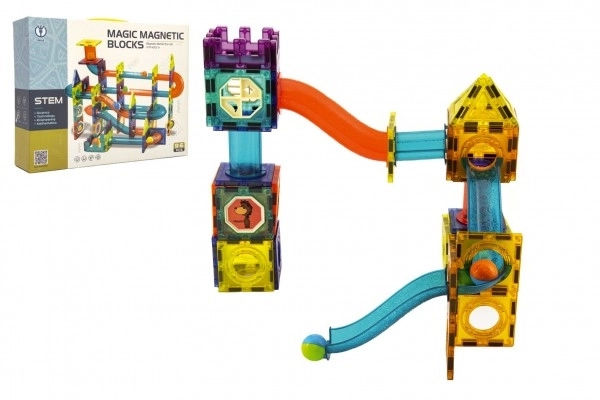 Magnetic Marble Run Set