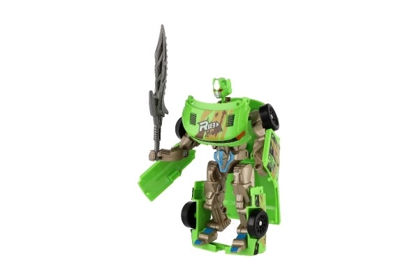 Green Transformer Toy Robot