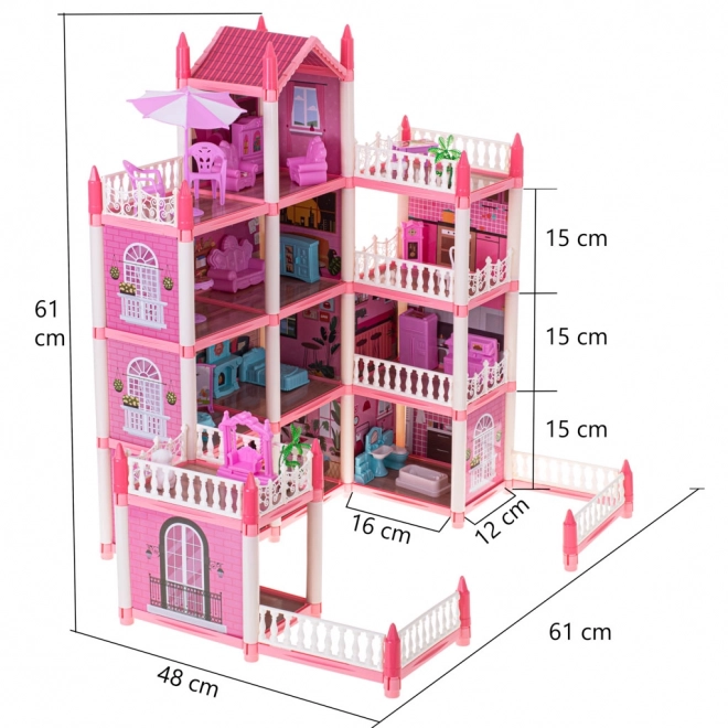 Pink Dollhouse Villa DIY