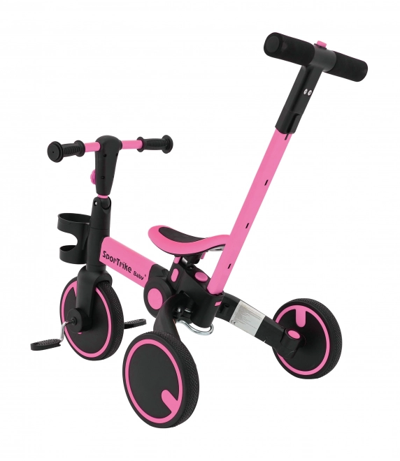 Happy Bike 3-in-1 Pink Tricycle