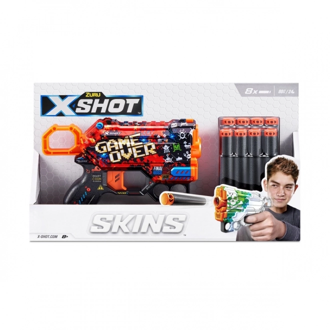 X-Shot SKINS MENACE Launcher (8 Darts) Design B