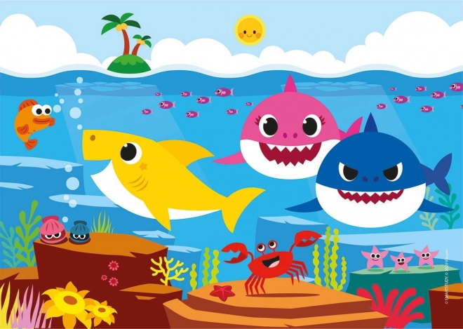 Colorful Puzzle 2x20 Elements with Baby Shark