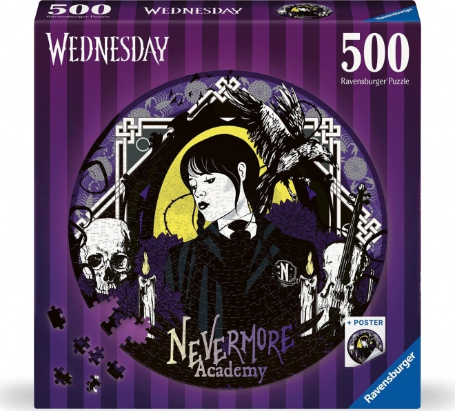 Wednesday Addams Circular Puzzle