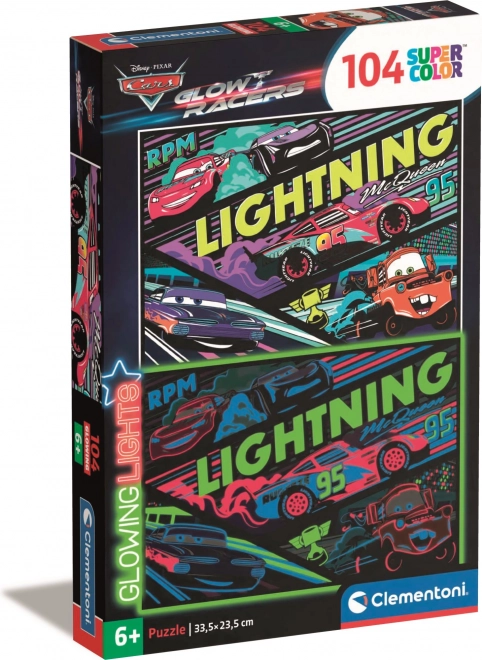 Clementoni Glow Racers Puzzle 104 Pieces