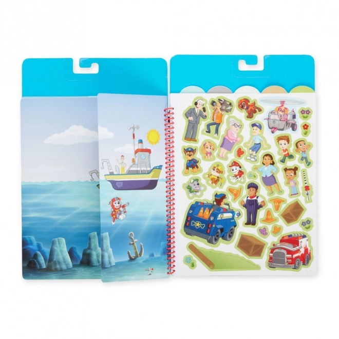 Paw Patrol Reusable Stickers Flip-Flap Bay Adventures