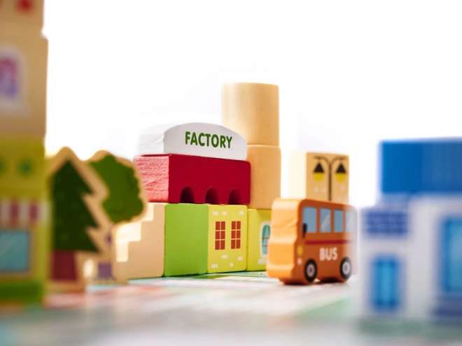 Educational Wooden Building Blocks Set