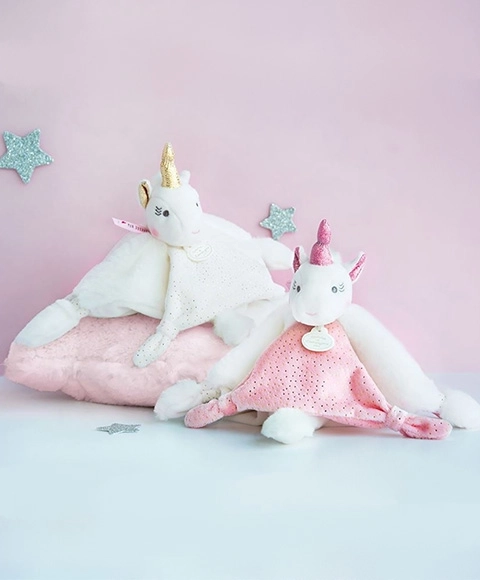 Doudou Unicorn Plush Gift Set