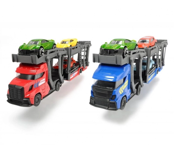 Car transporter with 3 toy cars