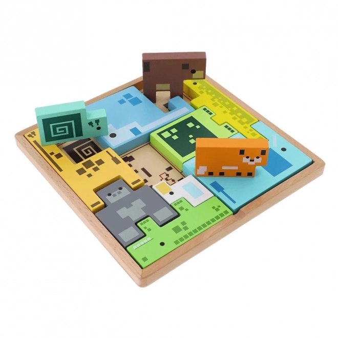 Wooden Animal Puzzle - Pixel Gang